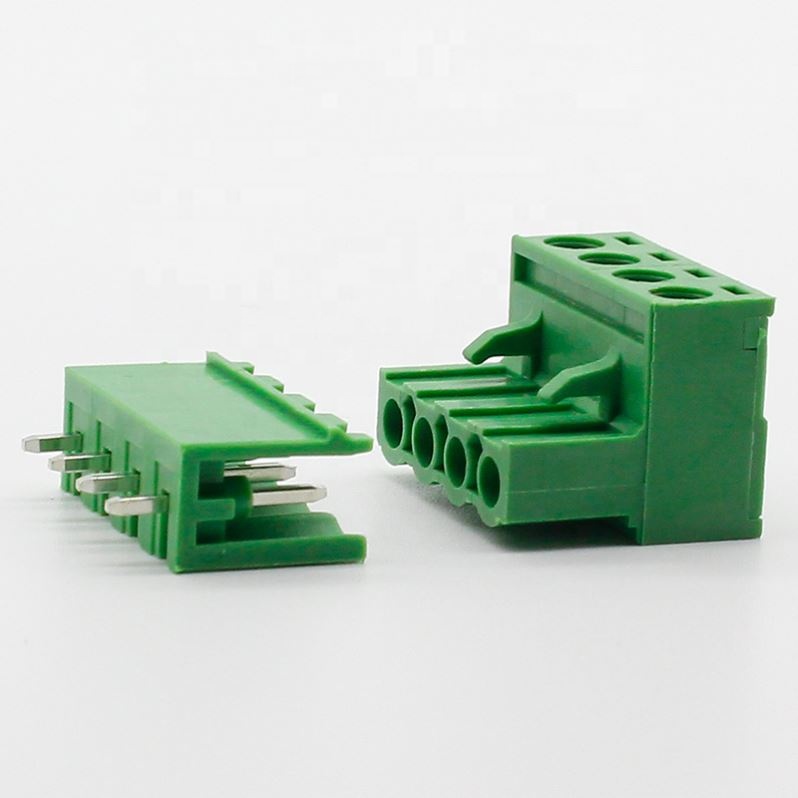 ht5.08 4pin Terminal plug type 300V 10A 5.08mm pitch connector pcb screw terminal block