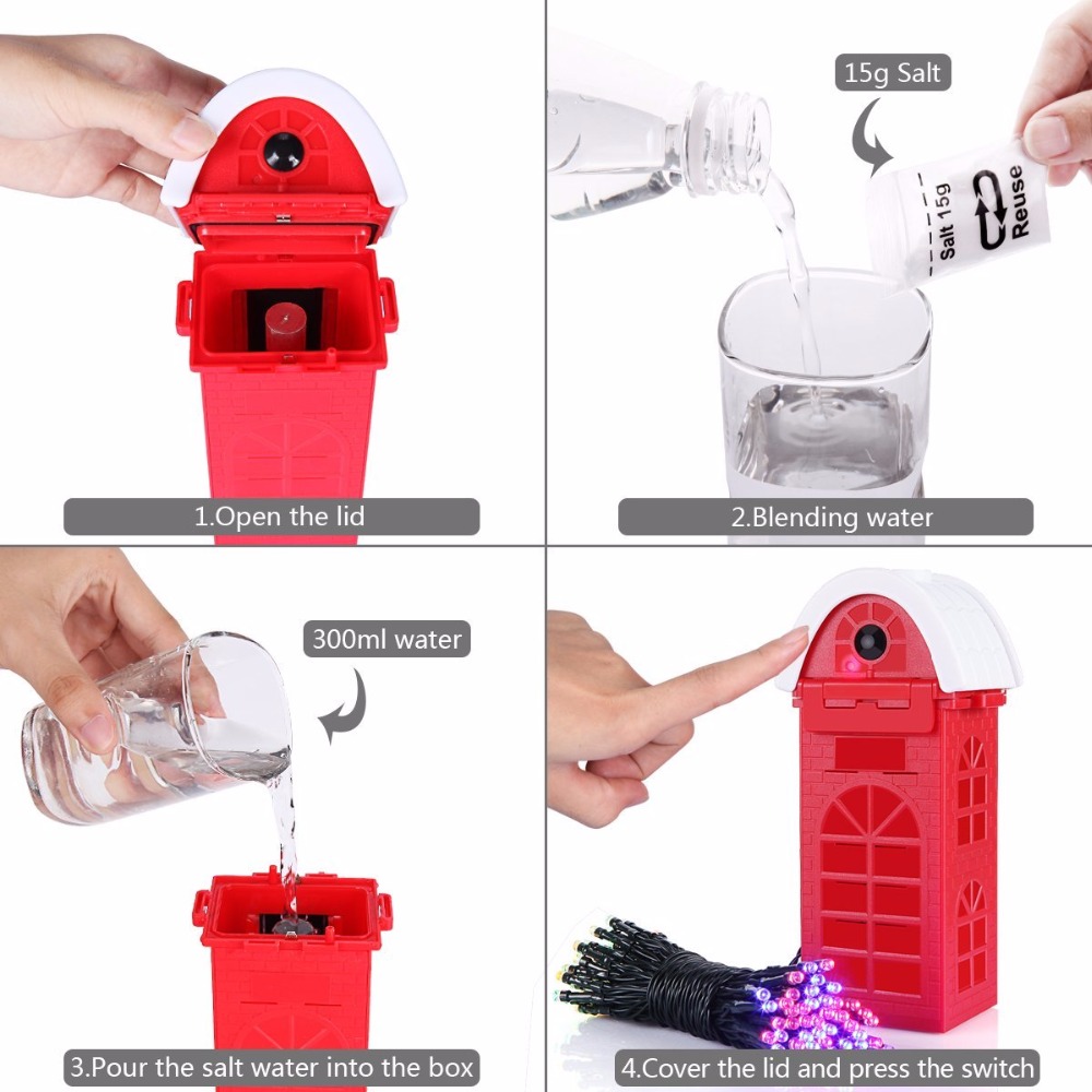 Mg-Air Fuel battery powered Christmas lights for holiday decoration