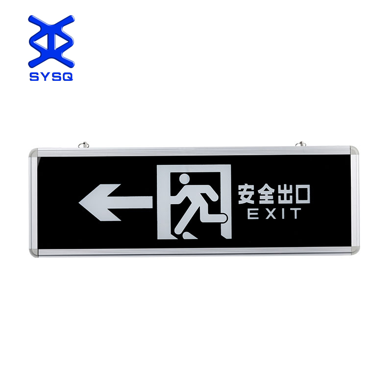 Factory direct sale 3w 600*200mm rechargeable led fire emergency escape exit sign light