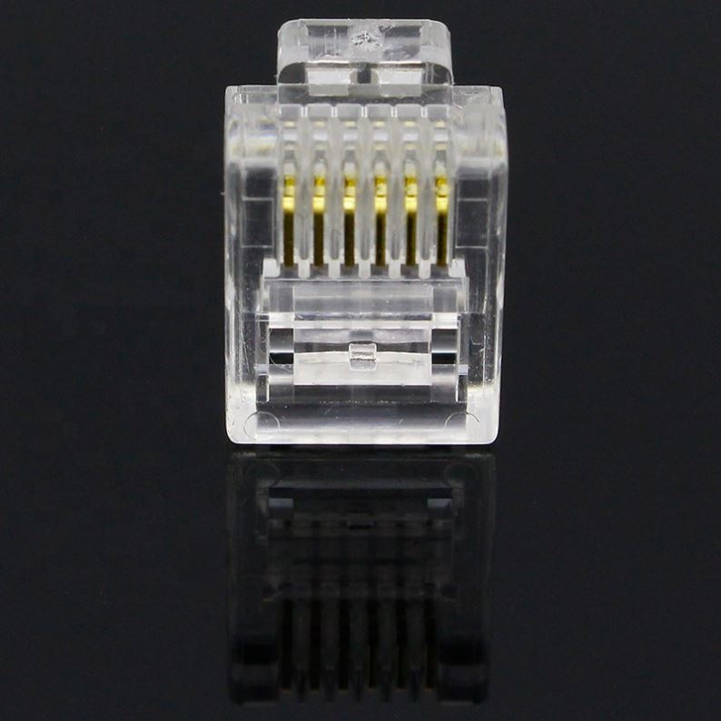 6P6C 6 Pins 6 Contacts RJ11 Telephone Modular Plug Jack,RJ11 Connector