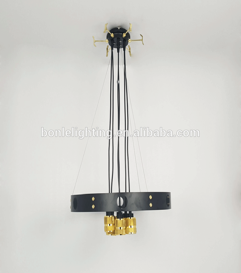 6 heads retro loft vintage chandelier ceiling lamp pendant light