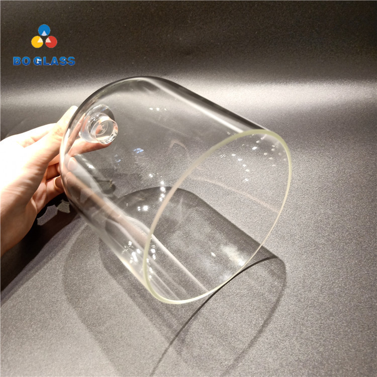 Custom Blown Frosted Decorative High Clear Glass Display Cover Cloche Bell Dome