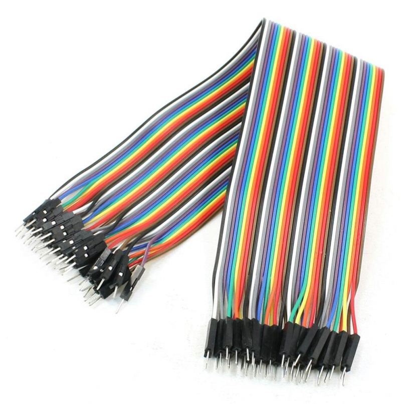 30cm 40 Pin Male to Male Jumper Cable Line Connect Colorful