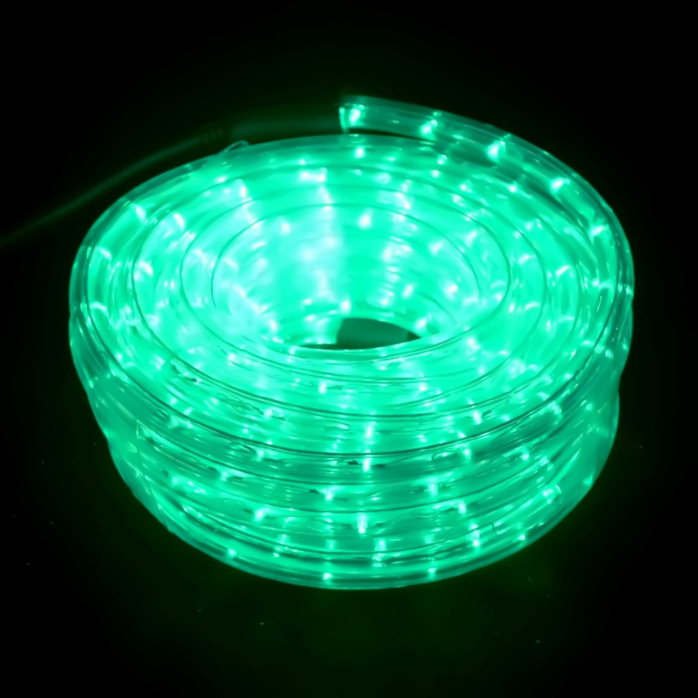 Green 13MM 3wire waterproof led Round Shape white rope lights