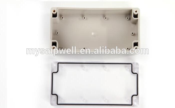 Saipwell High quality 80*160*55mm ip66 plastic enclosure for electronics products with Transparent Cover