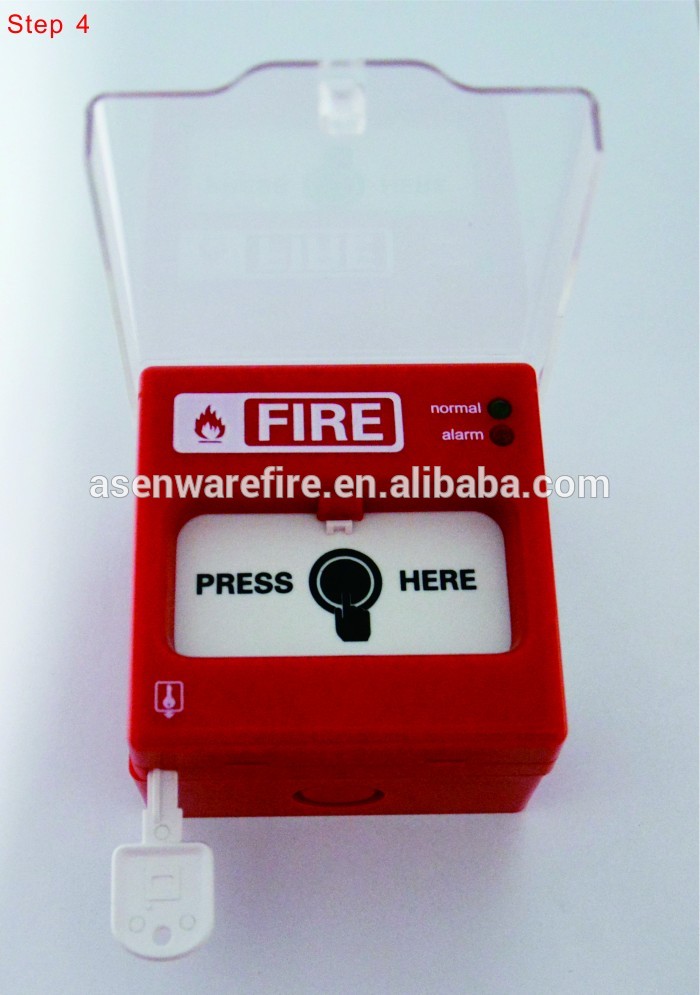 Fire Fighting Equipment Conventional Conventional Fire Manual Call Point with Dust Cover Protection
