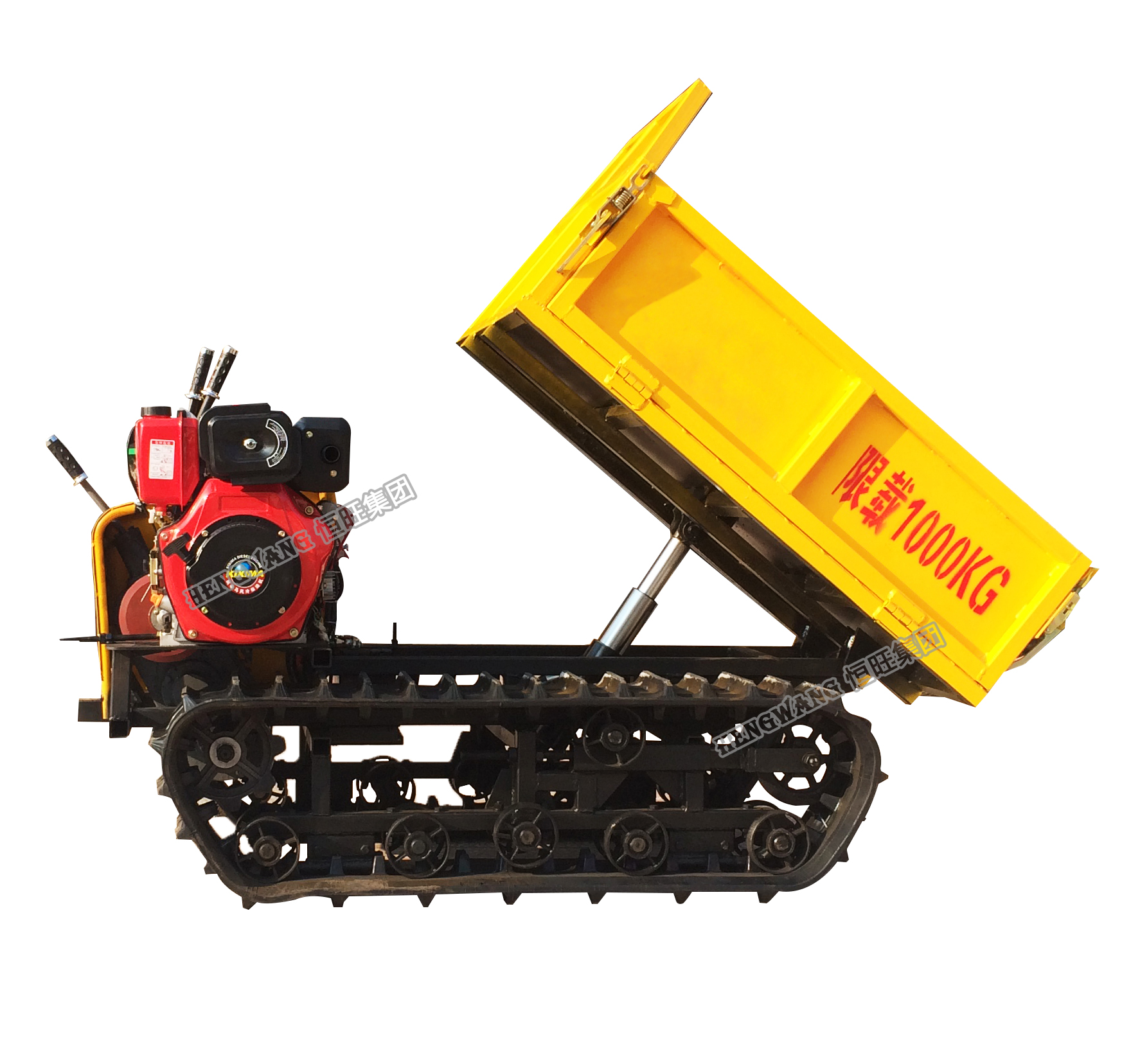HW brand High quality mine/agriculture/garden mini dump truck /crawler dumper/diesel loader for sale
