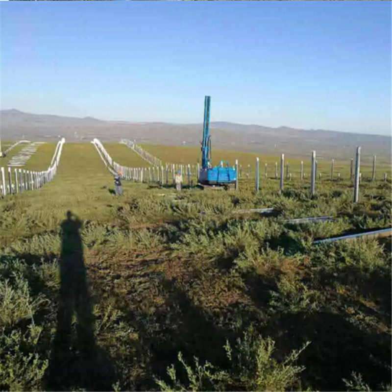 Solar Crawler Hydraulic Pile Driver Machine,Photovoltaic Guardrail Post Pile Driver