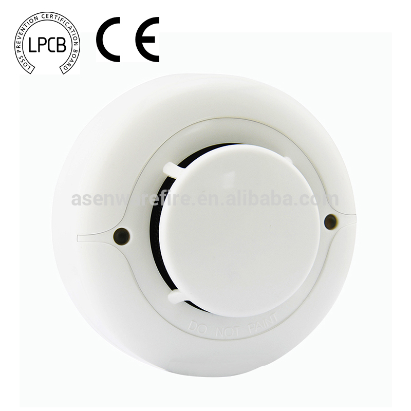 LPCB Approved Fire Alarm Photoelectric 2 Wire Bus Conventional Smoke Detector Sensor For Fire Alarm Panel