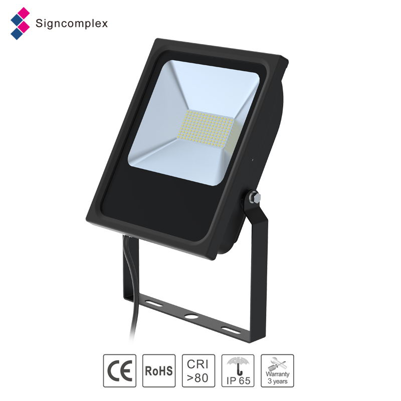 Signcomplex super bright outdoor waterproof led flood light with 3 years warranty