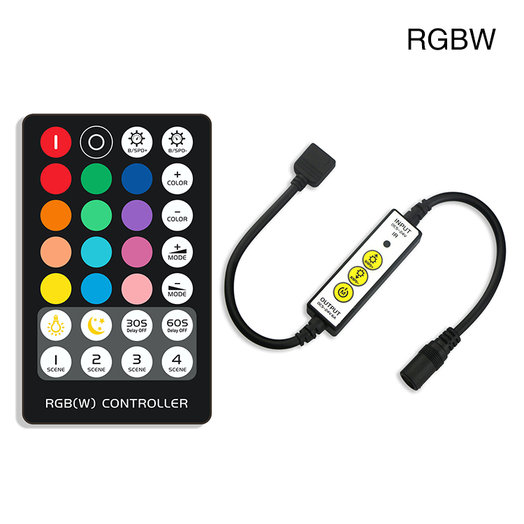 Factory Direct LED IR Controller, 28 Keys RGBW LED Strip Controller, Mini Controller LED