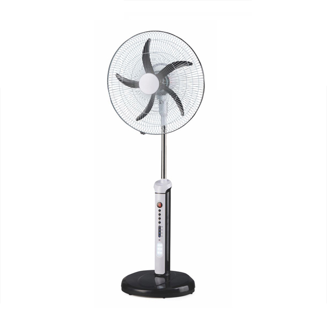 5 speed solar emergency rechargeable fan 16 inch