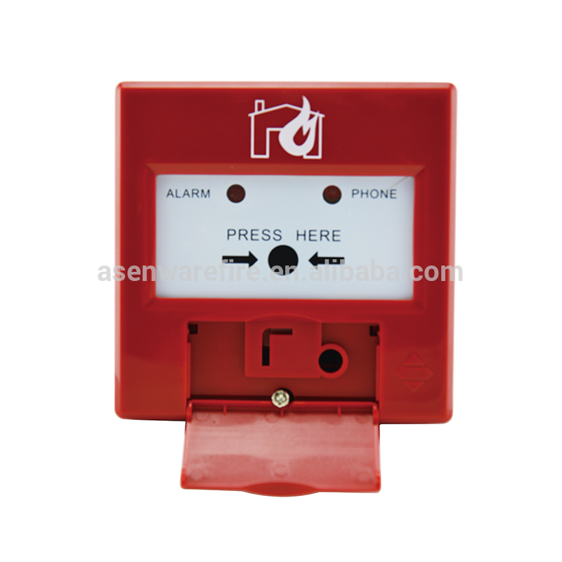 Fire Alarm Systems 24V DC Addressable Manual Call Point Use In Non-Condensation Condition