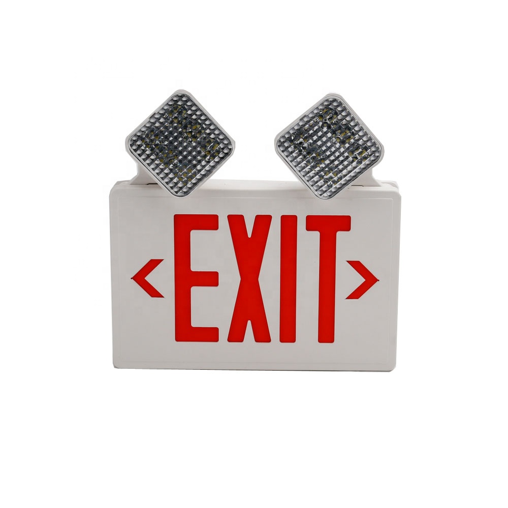 Compass white 2 adjustable light Red letter led Emergency light ,thermolasic ABS housing  3.6V Ni-Cd battery 3hours work time