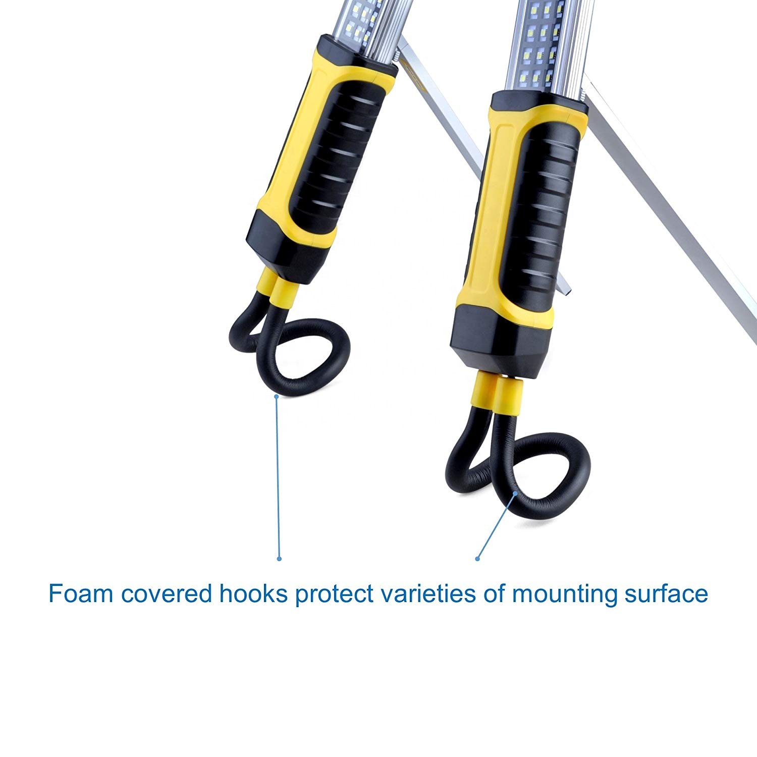 Hot Sale 1200 Lumens Led Light with 2000 mAh Rechargeable Li-ion Battery 9V Car Charger Emergency Underhood Flood Work Light