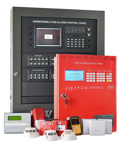 Addressable Fire Alarm Smoke Detector Control Panel for big fire projects