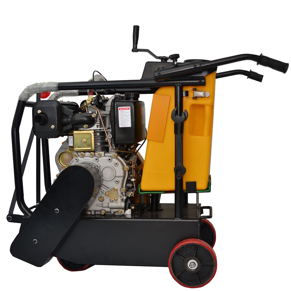 Portable 500mm depth petrol engine floor road cutting saw machine