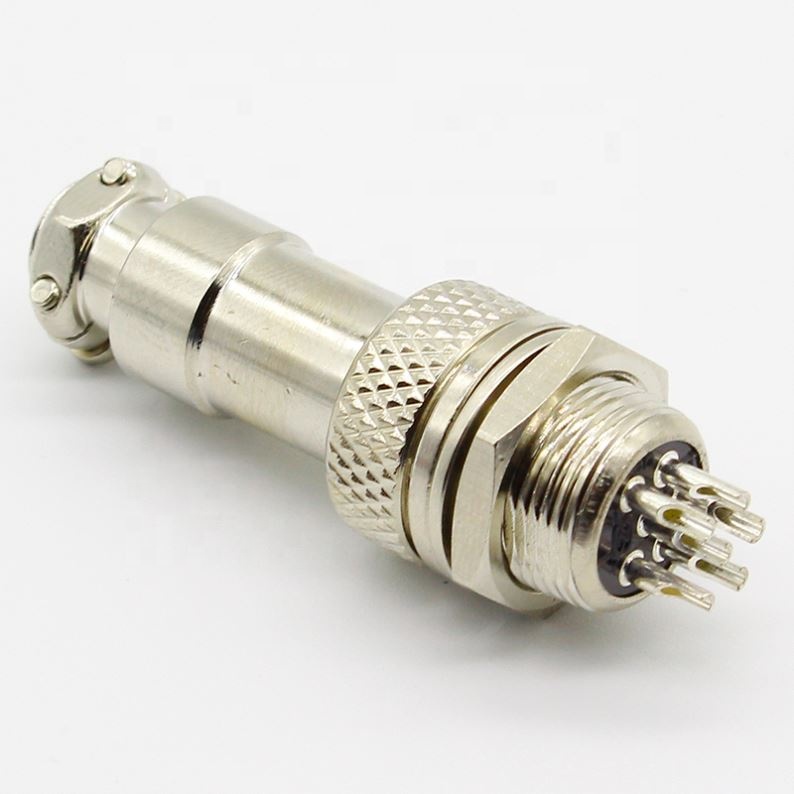 GX12 6 Pin Male & Female 12mm Wire Panel Connector Aviation Plug L92 GX12 Circular Connector Socket Plug