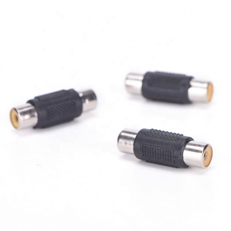 RCA Female to Female Coupler Plug Audio Video AV Cable Adaptor RCA Joiner