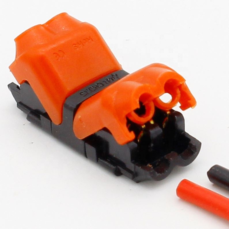 2p Spring Connector wire with no welding no screws Quick Connector cable clamp Terminal Block 2 Way Easy Fit for led strip