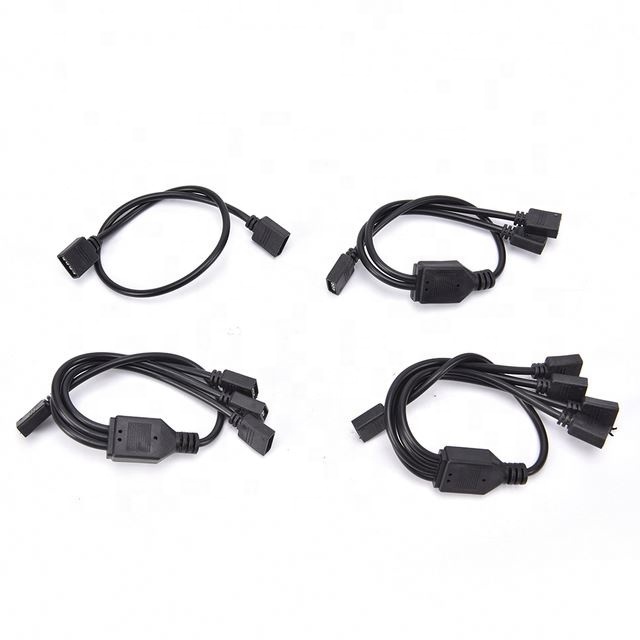 1 To 1/2/3/4 Ports Female Connection Cable For LED RGB Strips Light Connector 4 Pin Splitter For 3528 5050 RGB Led Strip