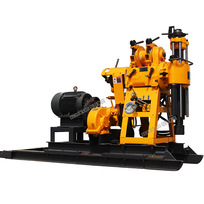 200m depth bore hole portable rotary water well drill rig
