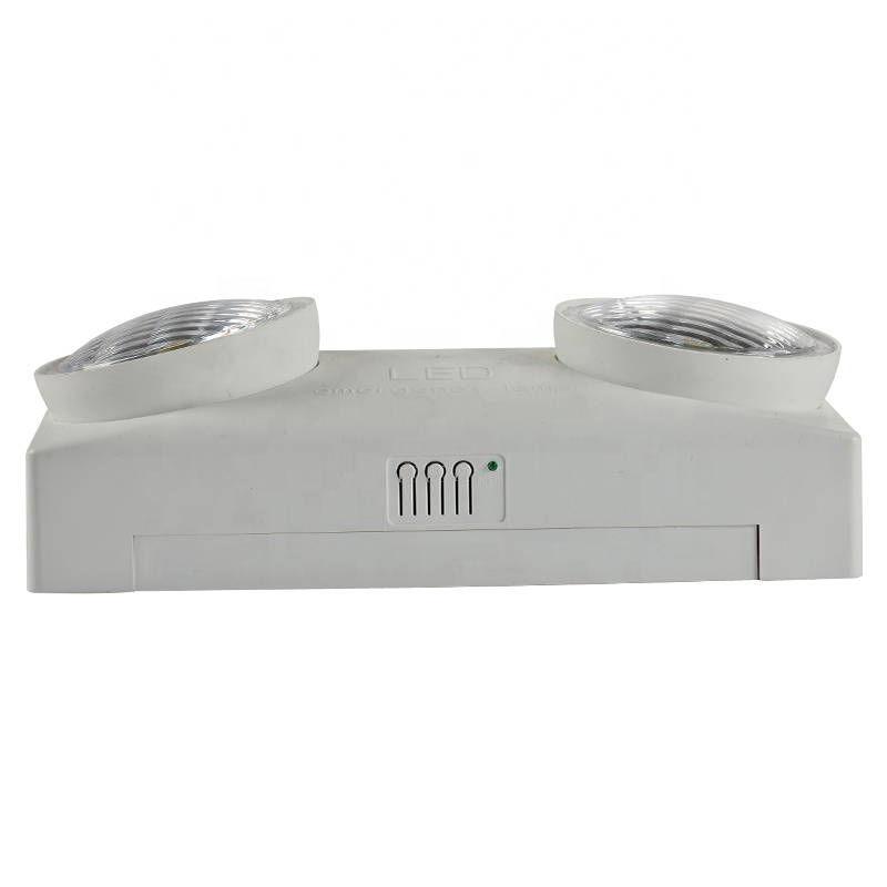 Wall mounted rechargeable twin spot  heads battery backup led emergency light for homes