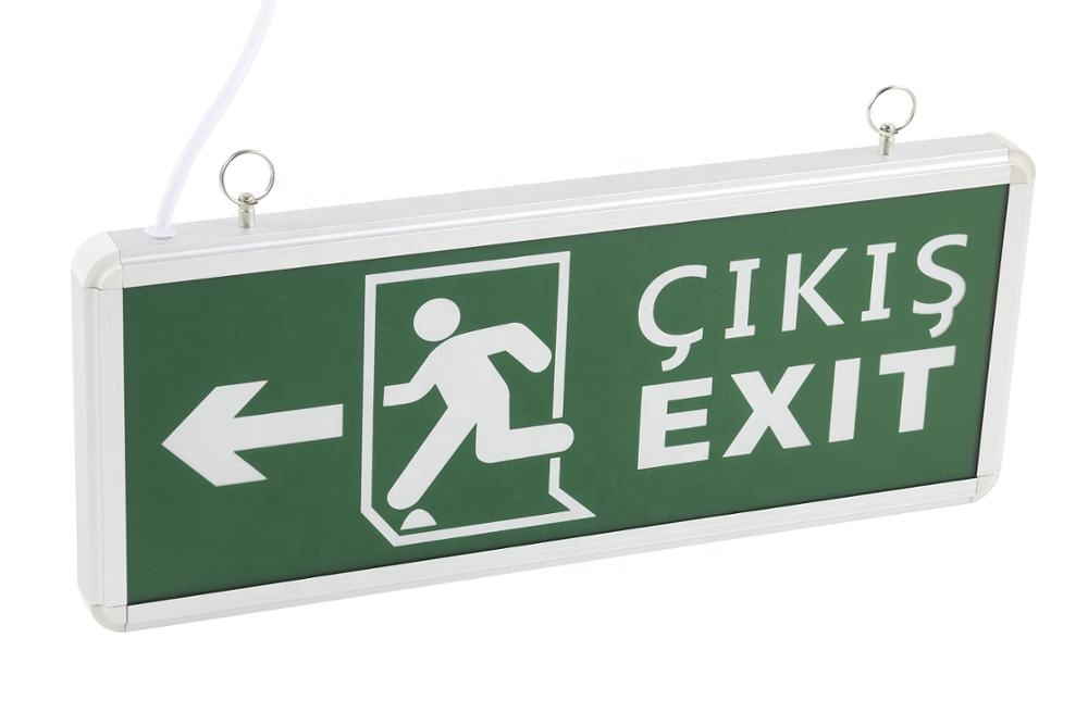 Battery Backup Running Man Led Canada Emergency Emerg Light Board Double Sided Exit Sign