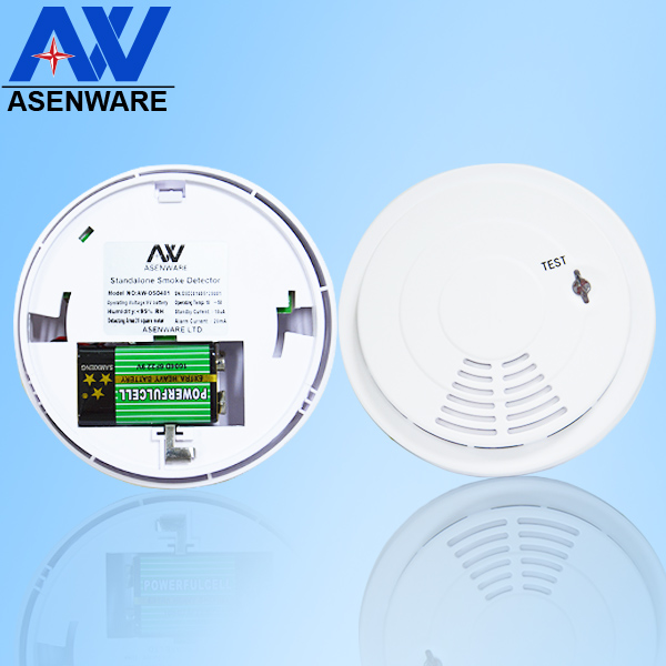 9v battery operated conventional fire alarm smoke detector