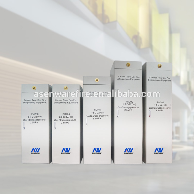 fm200 gas agent wooden package gas fire extinguishing equipment