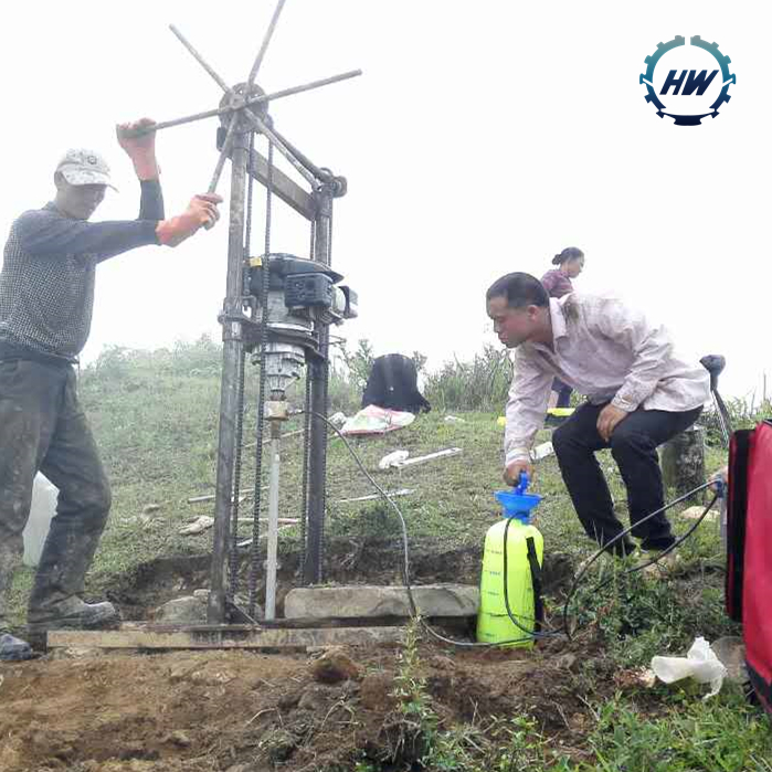 HW brand small portable rock mini rotary core drilling rig machine