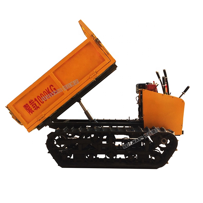 Garden mini dumper truck 1 ton transporter crawler