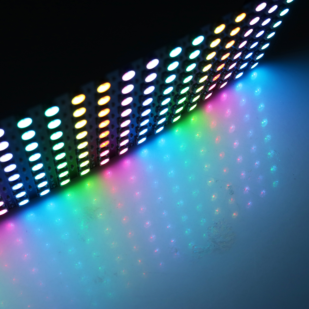 8x32 color screen WS2812 Pixel RGB WS2812B flexible LED panel Screen