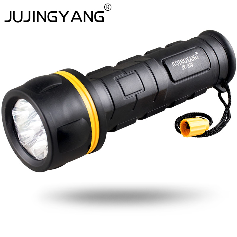 JUJINGYANG JY-370 D size battery 7 led torch LED flashlight