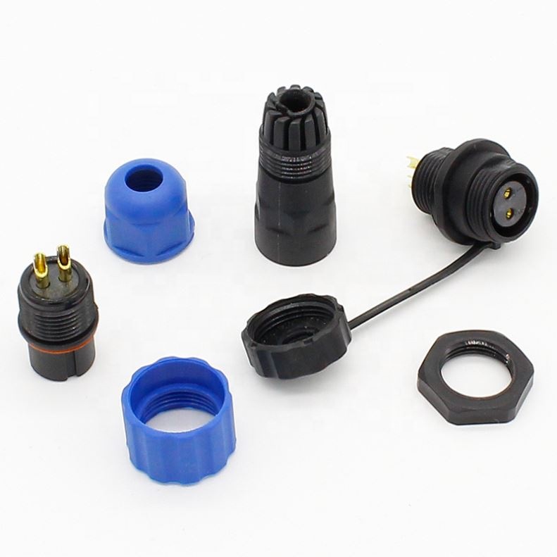 13mm SD13 2 pin waterproof connector, Power wire , cable , automotive connectors, Plug and socket, IP68