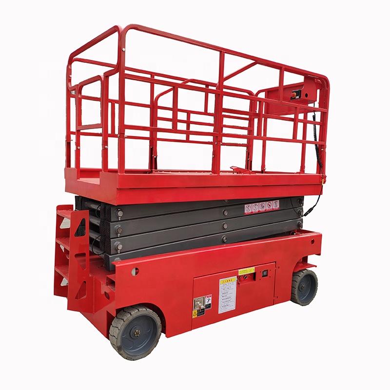 Vehicle scissor lift platform for wheelchair