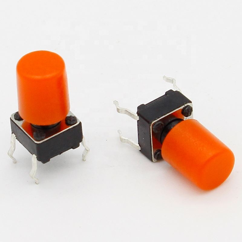 Red Plastic Cap Hat for 6*6mm G61 Tactile Push Button Switch Lid Cover
