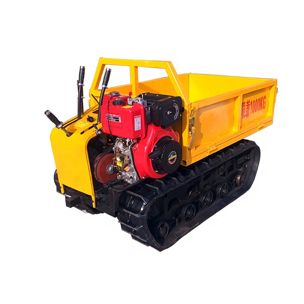 Crawler type mini farm dumper loader