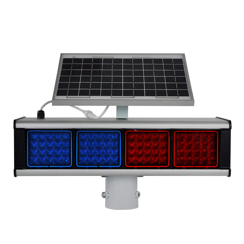 HXA-BS001  traffic intersection infrared perimeter burglar fence microwave dual induction solar warning light