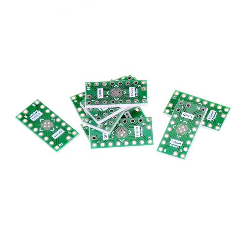PCB Converter Board QFN16 Pin Pitch 0.65mm 0.5mm To DIP16 Adapter PCB Board Converter