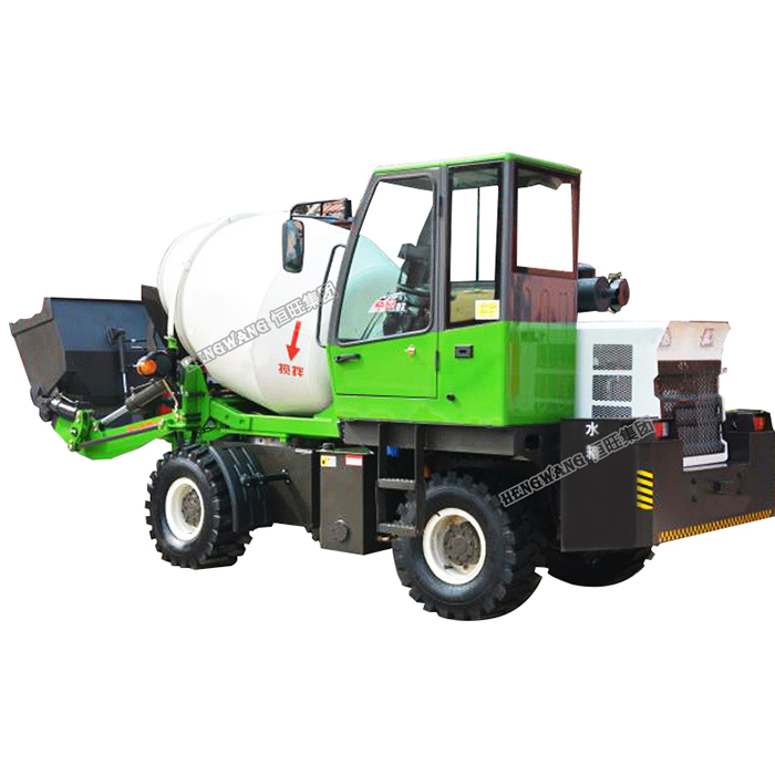 2.4CBM self loading mobile concrete mixer truck for ready mix transporter truck