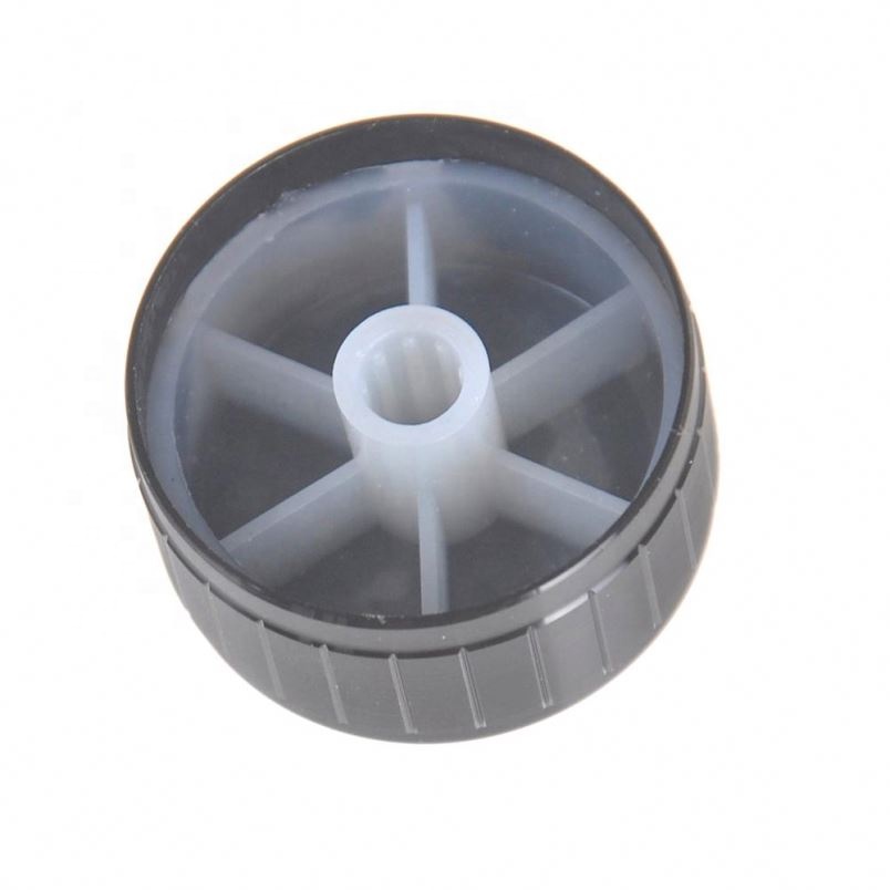 Volume Control Rotary Knobs Black Knurled Shaft Potentiometer 34*17mm Black Aluminum Volume Control Amplifier Knob Wheel