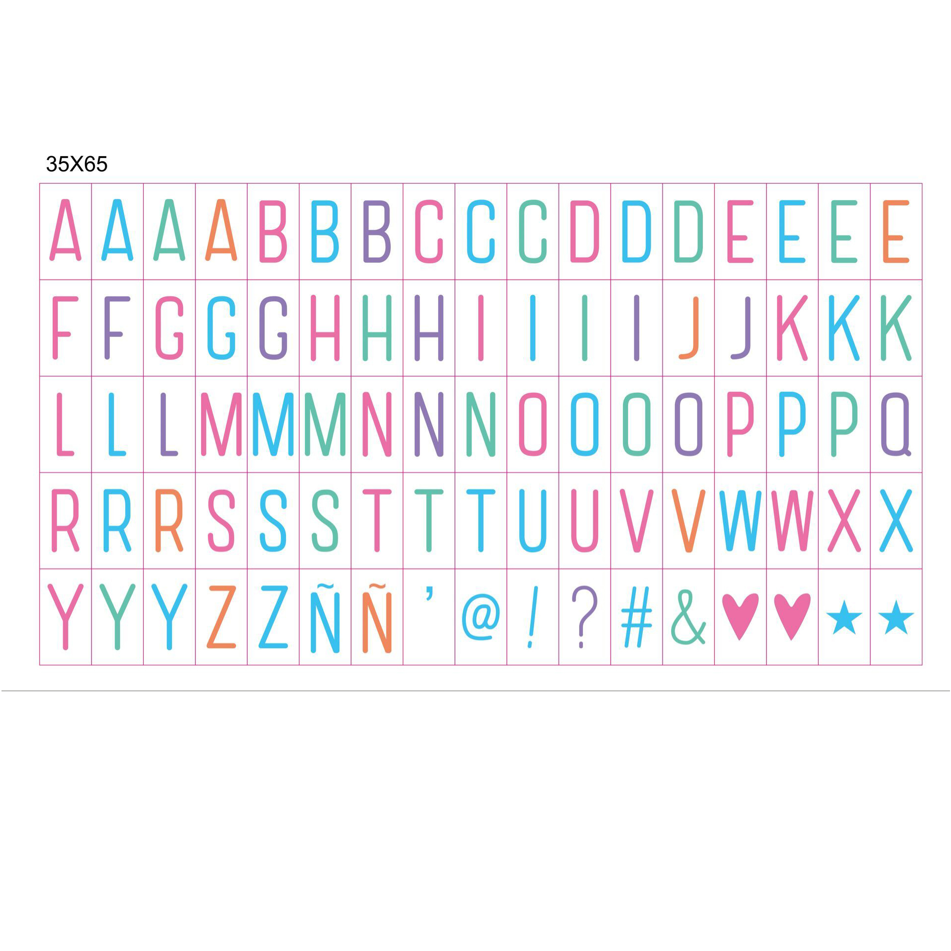 Customize all kinds of A4  light box letters