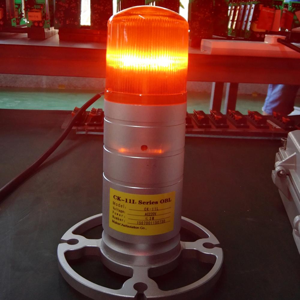 Steady burning red single aviation obstruction light ip66/low intensity LED aircraft warning light/telecom tower light
