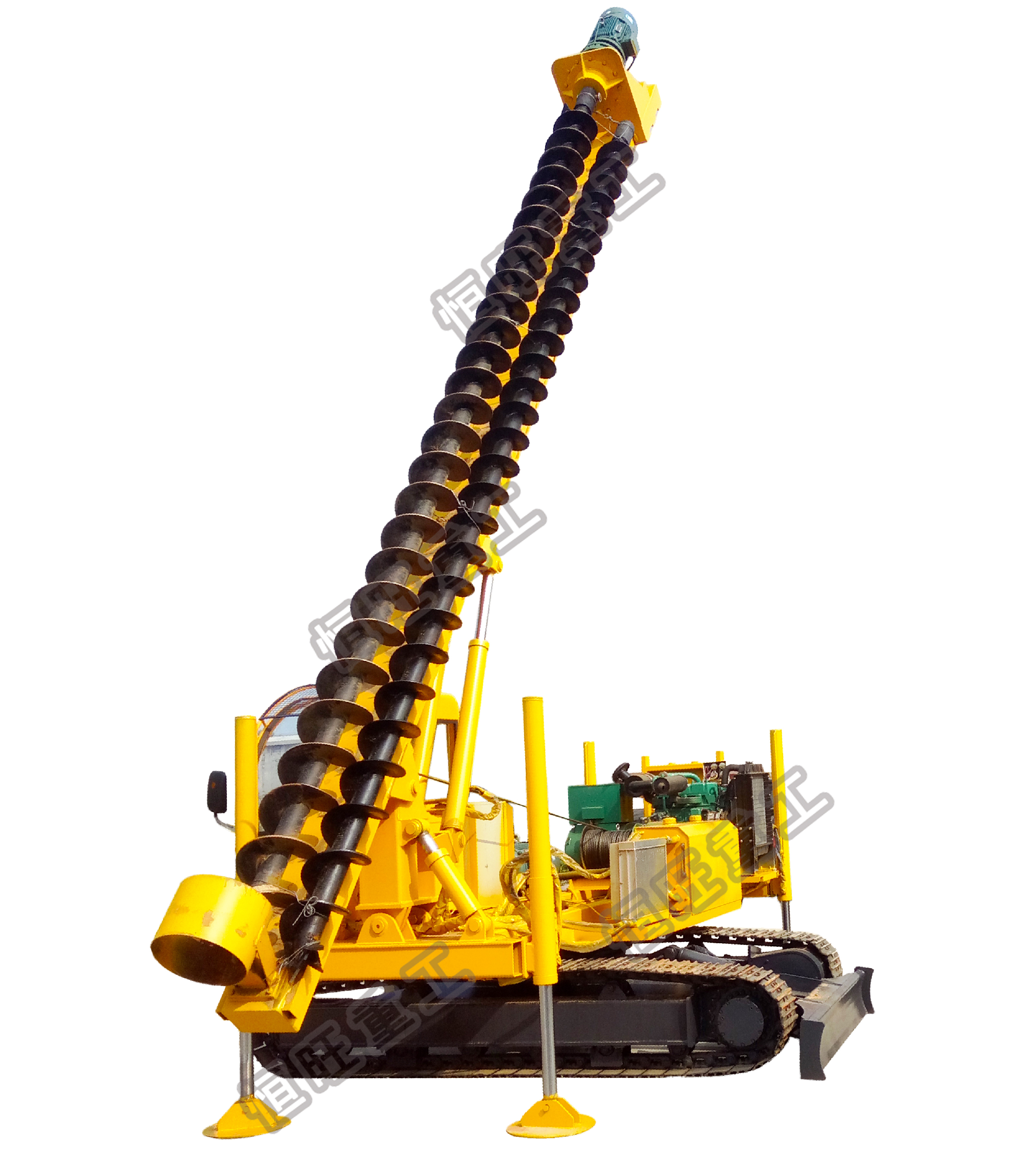 HengWang Brand  High Quality Crawler Screw Pile Driver