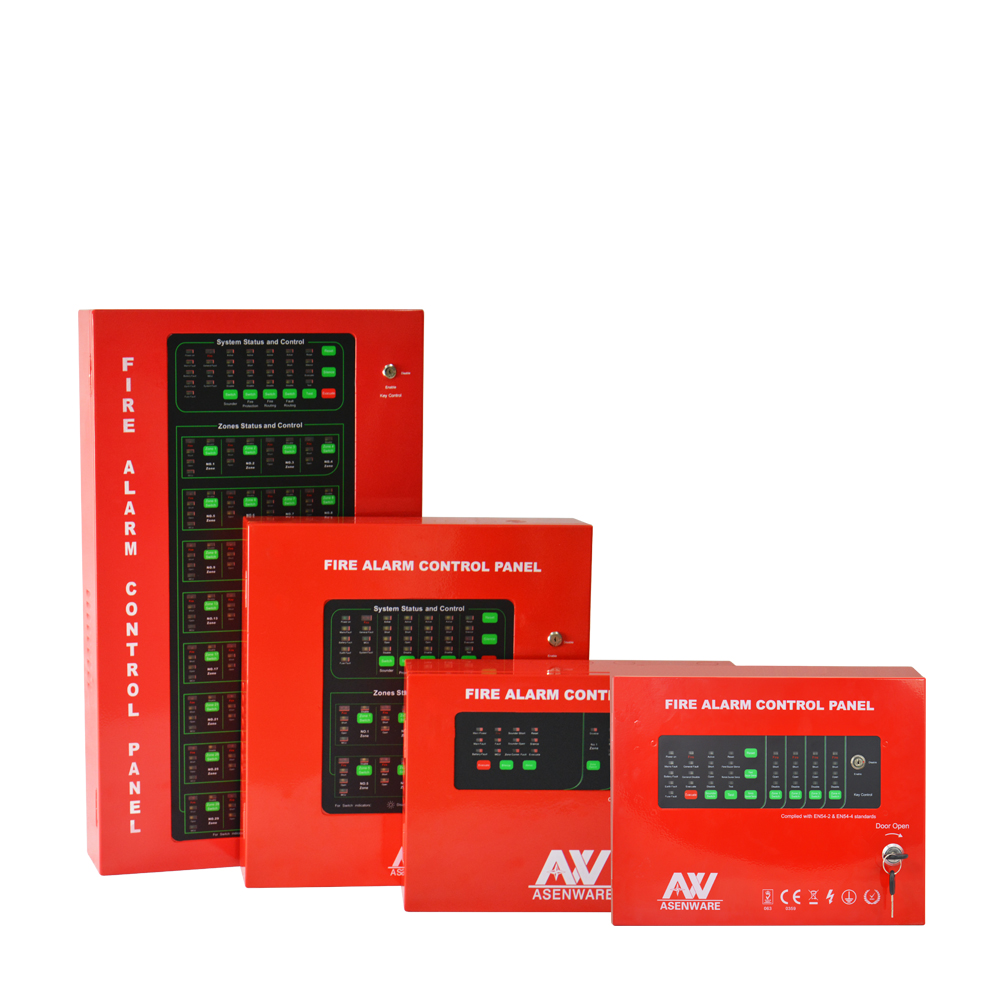 Good Price 2 / 4 / 8 / 16 / 32 Zones Wired Fire Alarm Systems Conventional Control Panel with flash light