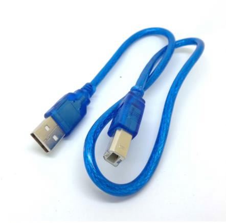 1.5FT 50CM BLUE Short NEW USB High Speed 2.0 A To B Male Cable for Printer Cord