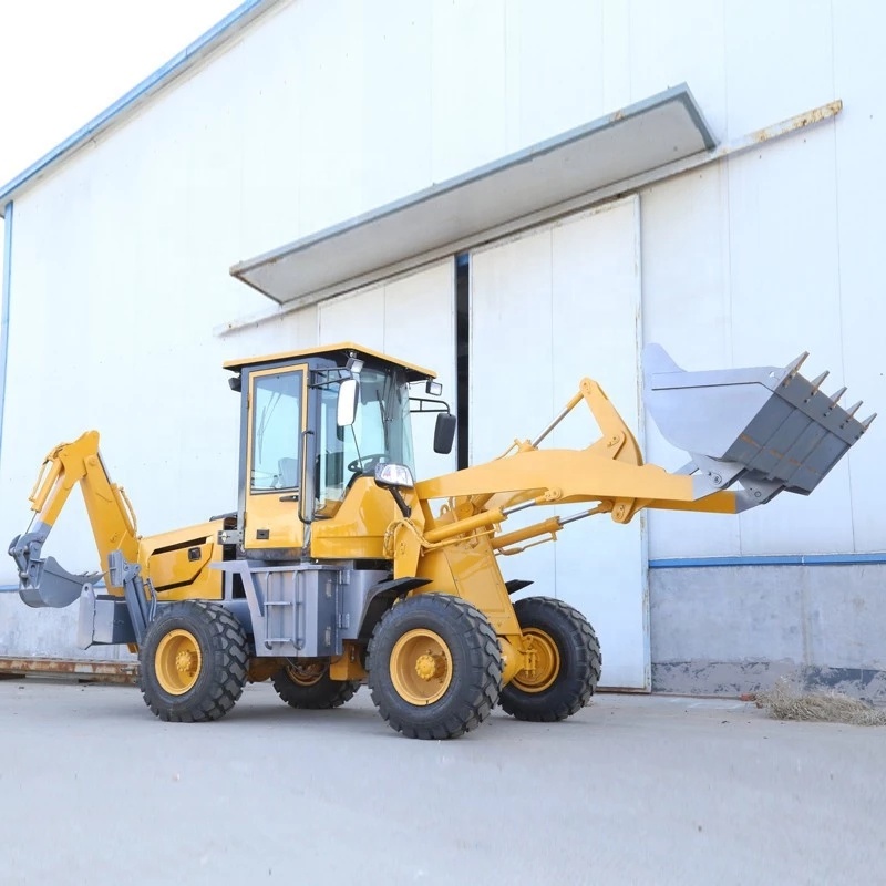 HW10-20 3.4 Ton Mini Wheel Backhoe Loader with CE ISO and Factory Price for Sale