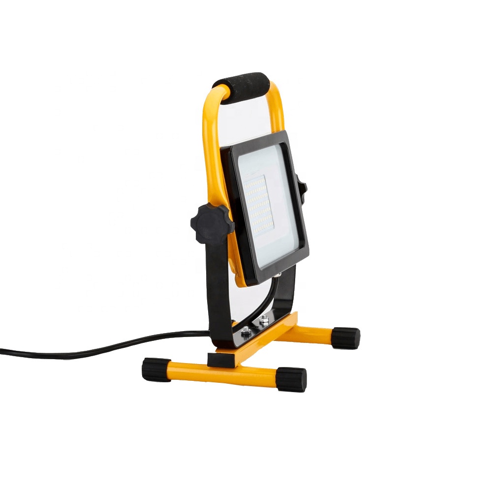 IP65 50W led work light for workshop  Stand outdoor portable led flood light   5000 lumen  led work light