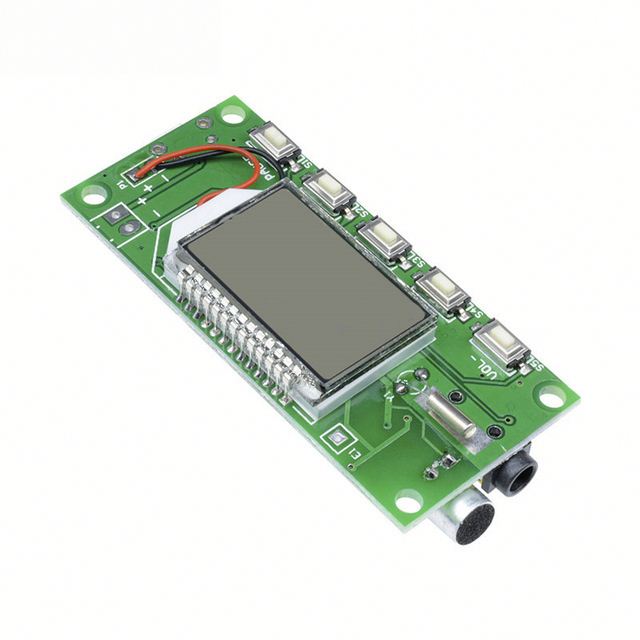 87-108MHZ LCD FM Radio Wireless Microphone Stereo Transmitter Receiver Module